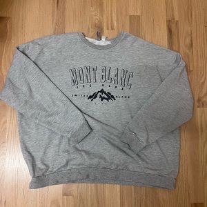 asos grey mountain sweatshirt size L or 14 (lightly worn)